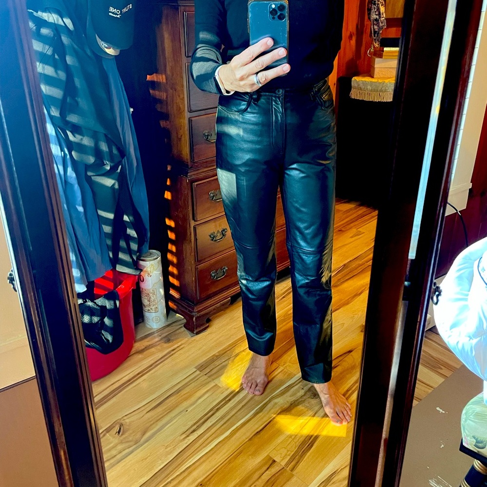 Vintage Jones New York Leather Pants